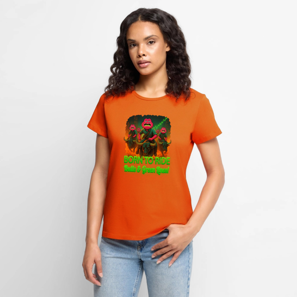 Jerry Born to Ride (Fan-Art) - Damen T-Shirt Premium - Orange 