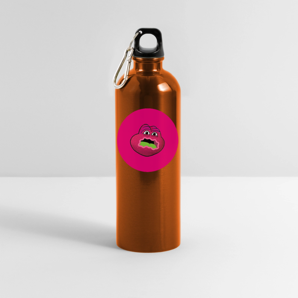 Jerry The Turtle Logo (Remix-Design) - Trinkflasche mit Karabiner 750 ml - Orange
