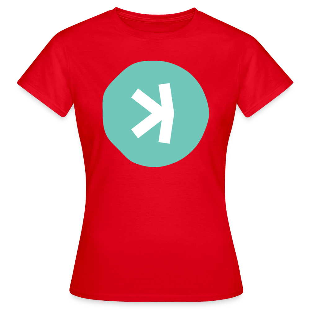 Kaspa Logo hell (Original) - Damen T-Shirt - Rot