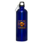 Bitcoin Changed Life (Fan-Art) - Trinkflasche mit Karabiner 750 ml - Königsblau