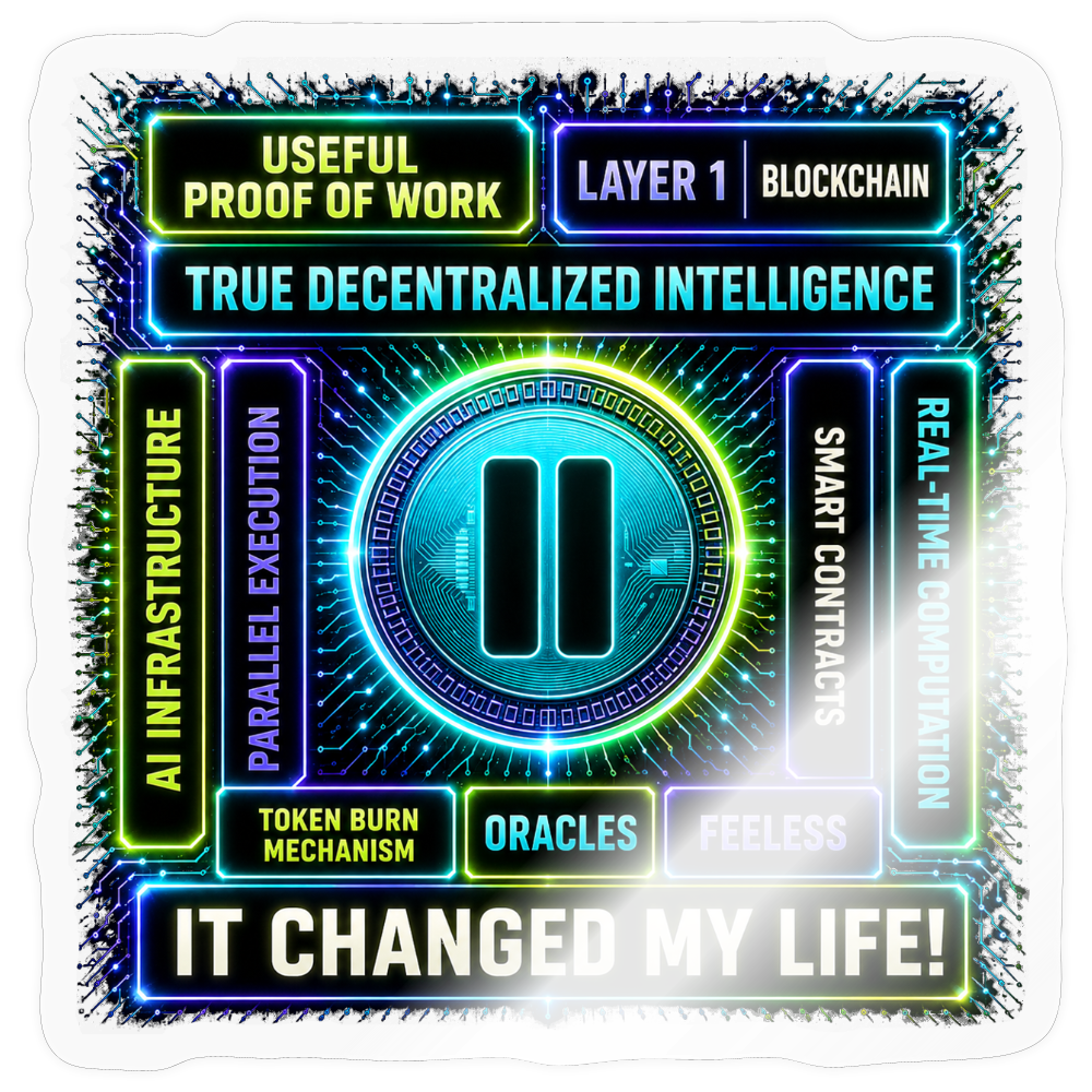 Qubic Changed Life (Fan-Art) - Sticker 10 x 10 cm - Transparent glänzend