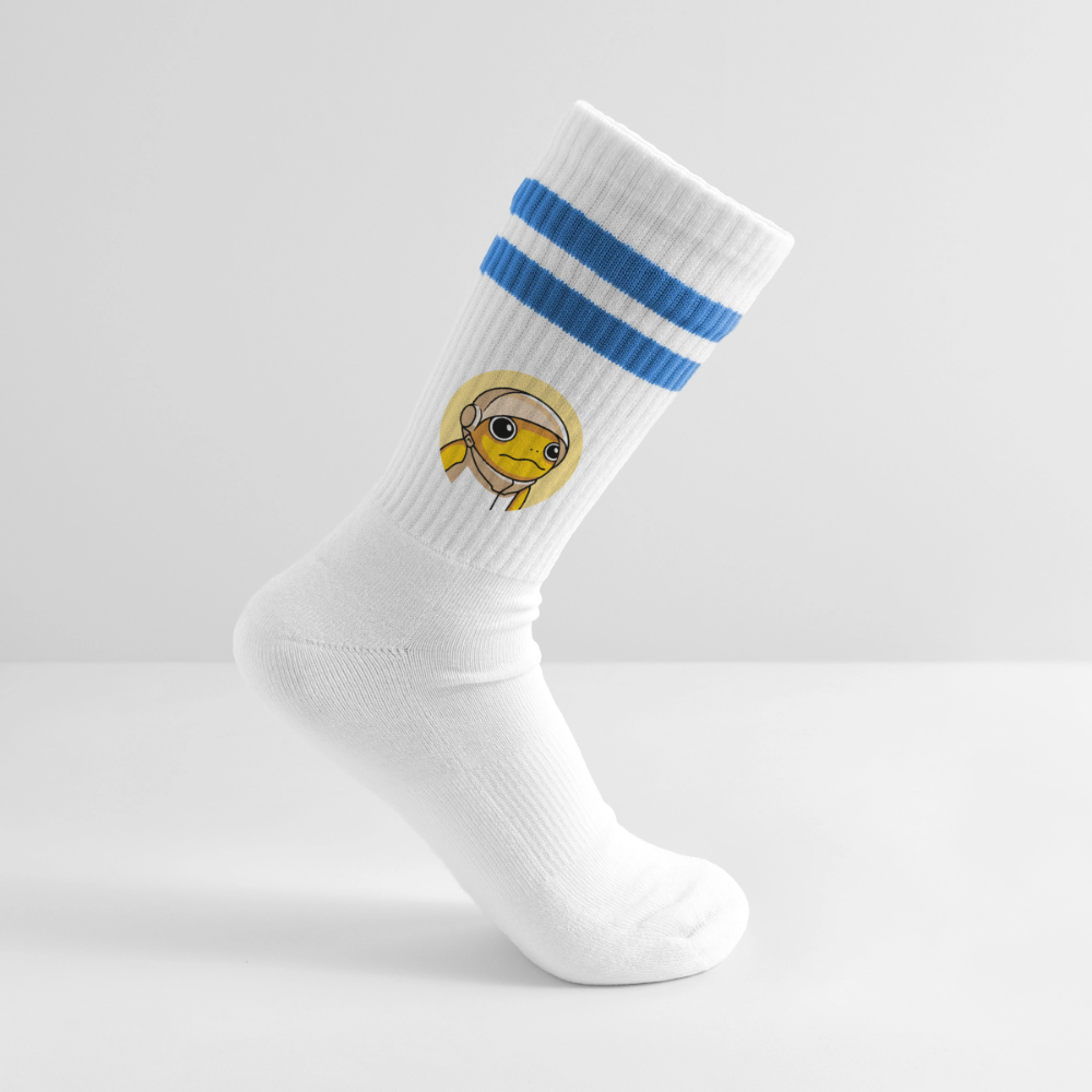 Turbo Logo (Original) - Tennissocken Premium - Weiß/Blau