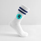 Qubic Logo (Original) - Tennissocken Premium - Weiß/Navy