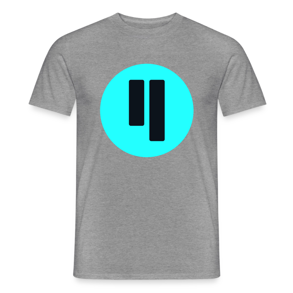 Qubic Logo (Original) - Herren T-Shirt - Graphit meliert