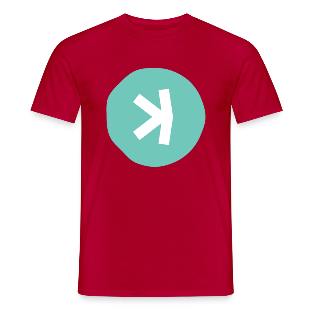 Kaspa Logo hell (Original) - Herren T-Shirt - Rot