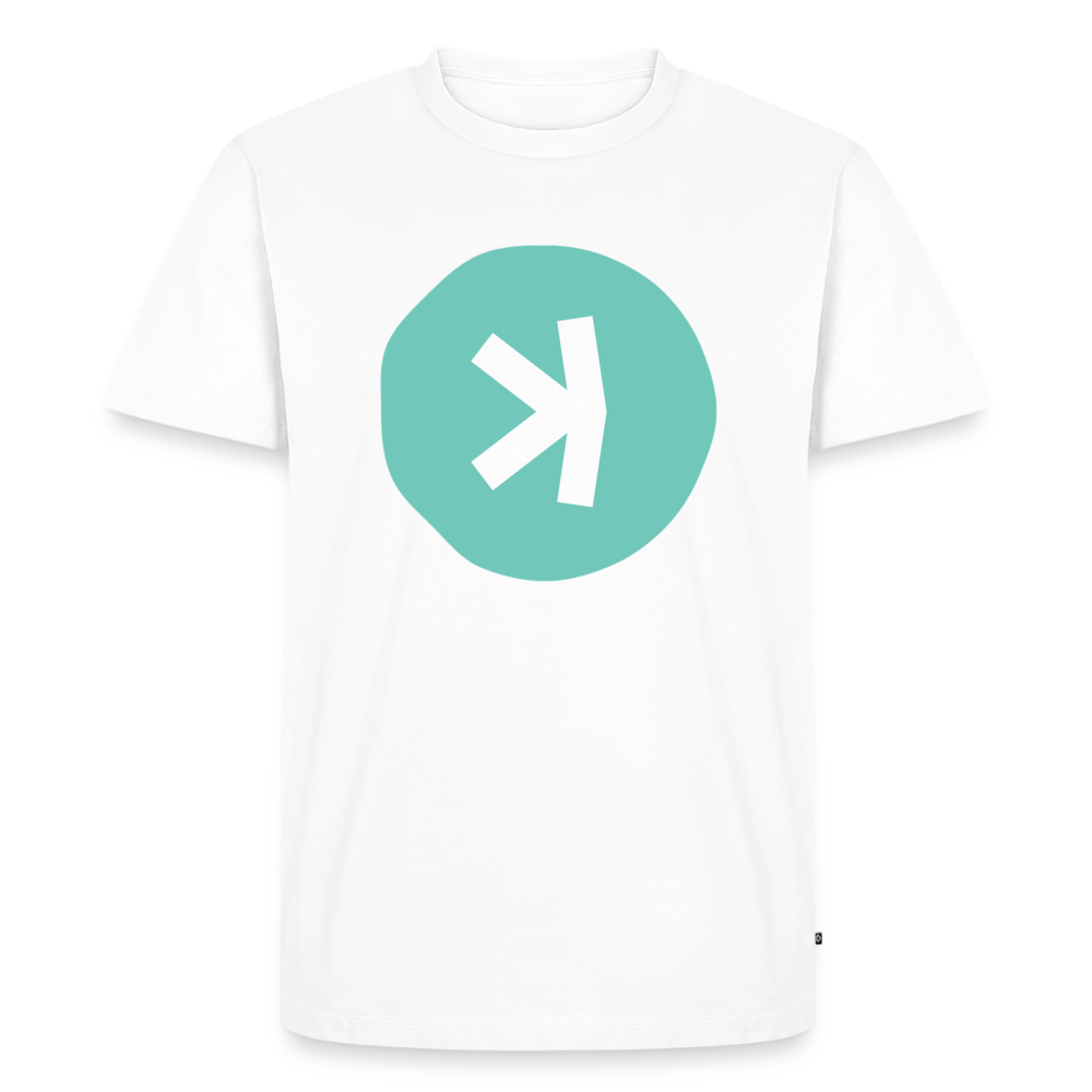 Kaspa Logo hell (Original) - Herren T-Shirt Premium - Weiß
