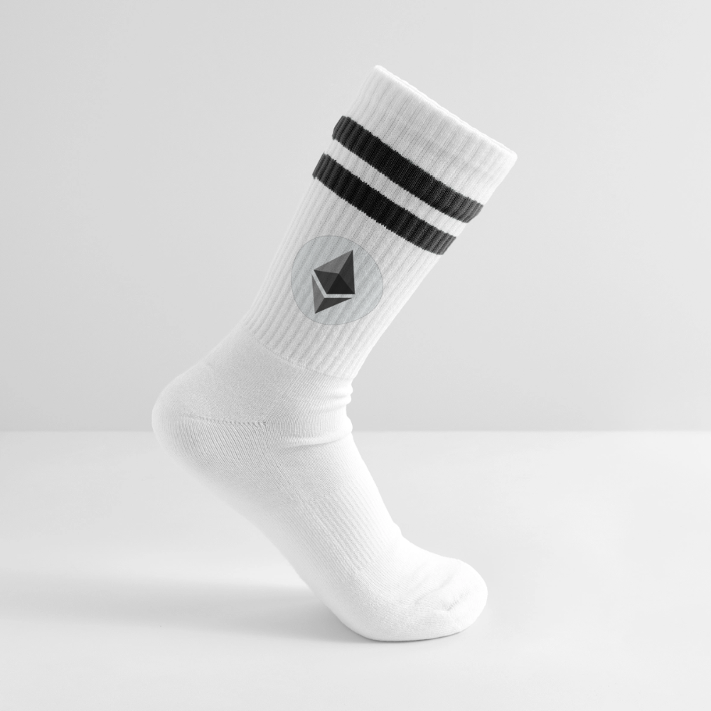 Ethereum Logo (Original) - Tennissocken - Weiß/Schwarz