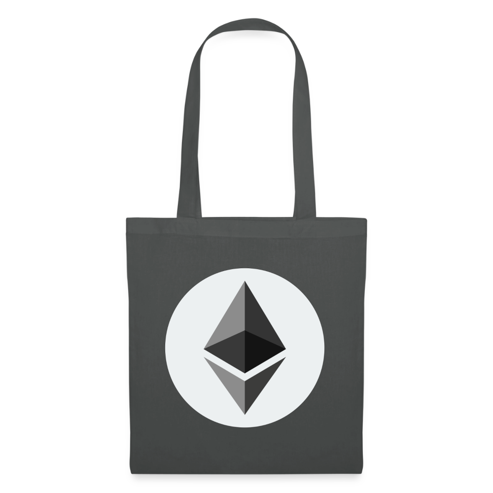 Ethereum Logo (Original) - Stofftasche - Graphite