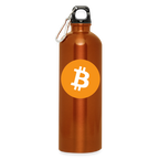 Bitcoin Logo (Original) - Trinkflasche mit Karabiner 750 ml - Orange