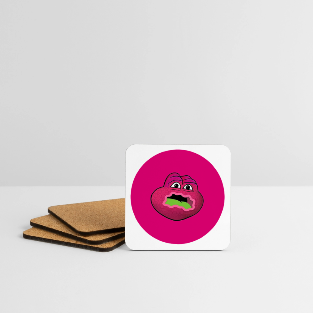 Jerry The Turtle Logo (Remix-Design) - Untersetzer (4er-Set) - Weiß