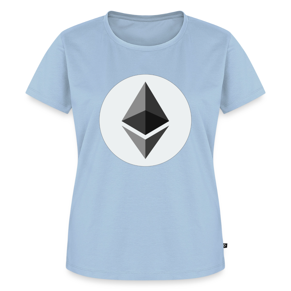 Ethereum Logo (Original) - Damen T-Shirt Premium - Hellblau