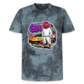 Jerry Streetart (Fan-Art) - Unisex T-Shirt Premium Tie Dye - Schwarz/Blau