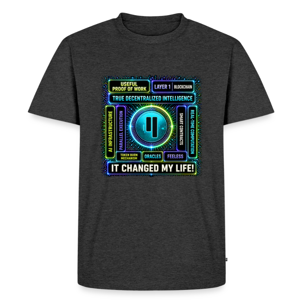 Qubic Changed Life (Fan-Art) - Herren T-Shirt Premium - Anthrazit meliert