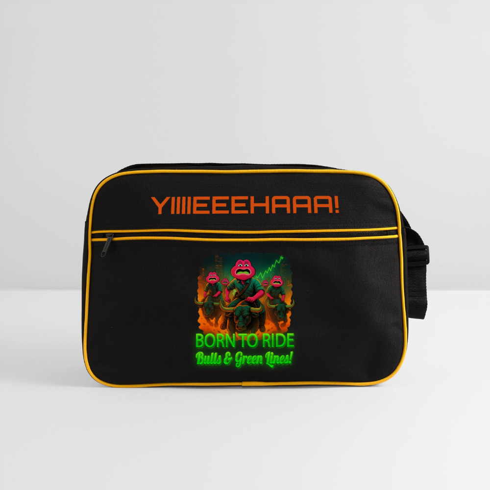 Jerry Born to Ride (Fan-Art) - Retro Tasche - Schwarz/Gold