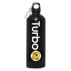 Turbo Full Logo (Original) - Trinkflasche mit Karabiner 750 ml - Schwarz
