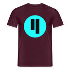 Qubic Logo (Original) - Herren T-Shirt - Ziegelrot