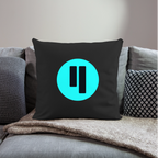 Qubic Logo (Original) - Polster 44 x 44 cm - Schwarz