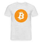 Bitcoin Logo (Original) - Herren T-Shirt - Grau meliert