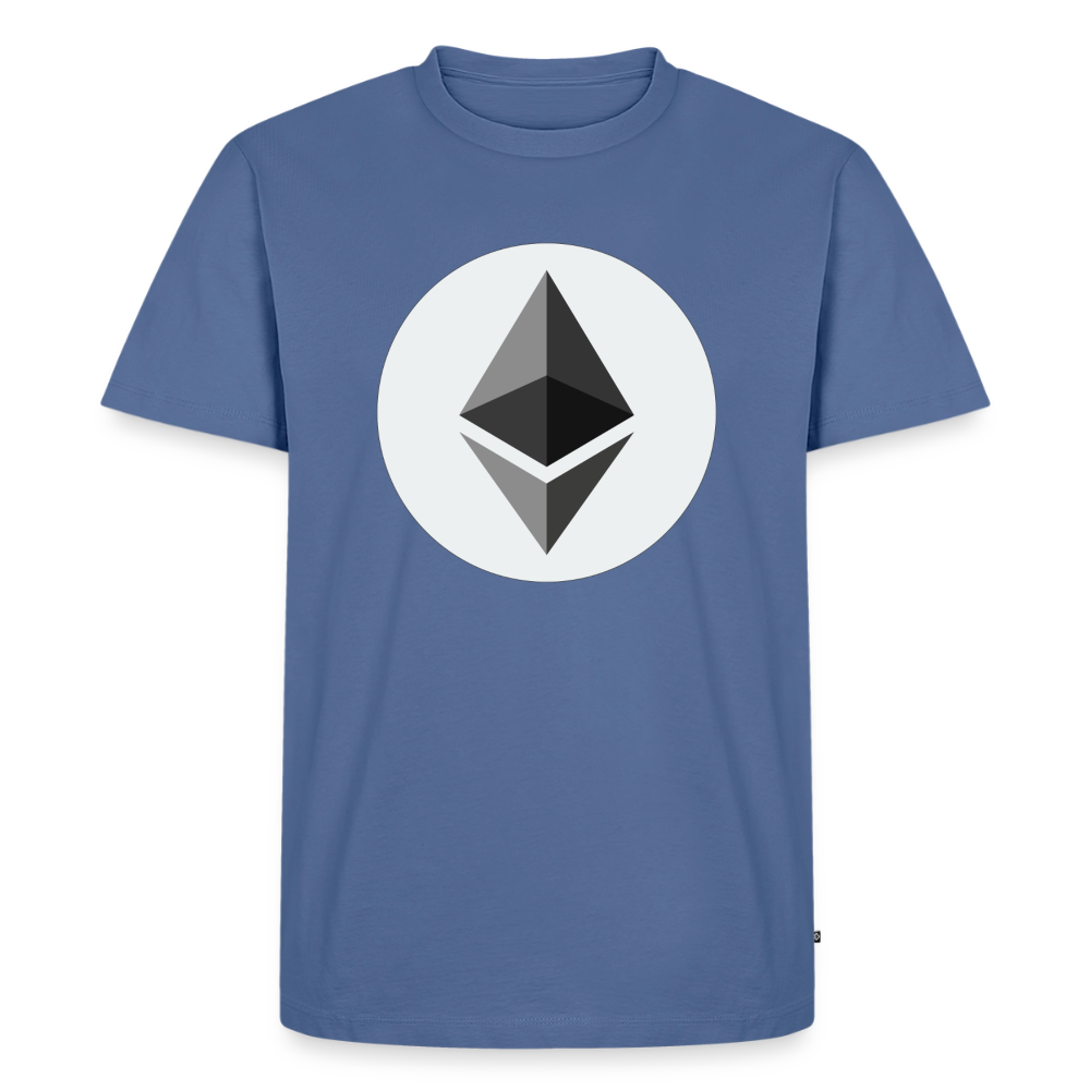 Ethereum Logo (Original) - Herren T-Shirt Premium - Taubenblau
