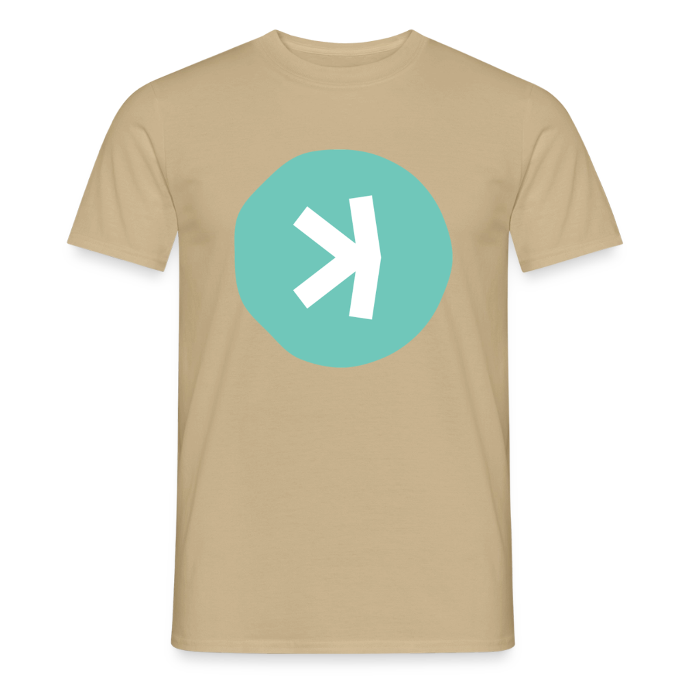 Kaspa Logo hell (Original) - Herren T-Shirt - Sandbeige
