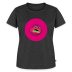 Jerry The Turtle Logo (Remix-Design) - Damen T-Shirt Premium - Anthrazit meliert