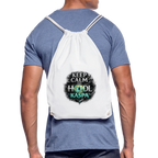 Keep Calm and Hodl Kaspa (Fan-Art) - Turnbeutel - Weiß
