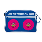 Jerry The Turtle Rulez (Remix-Design) - Retro Tasche - Blau/Weiß