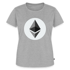 Ethereum Logo (Original) - Damen T-Shirt Premium - Grau meliert