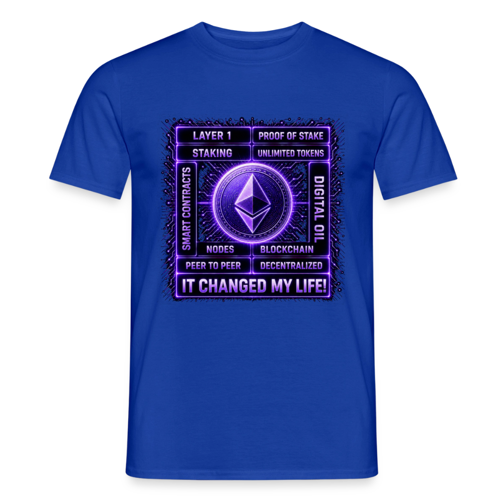 Ethereum Changed Life (Fan-Art) - Herren T-Shirt - Dunkelblau