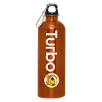 Turbo Full Logo (Original) - Trinkflasche mit Karabiner 750 ml - Orange