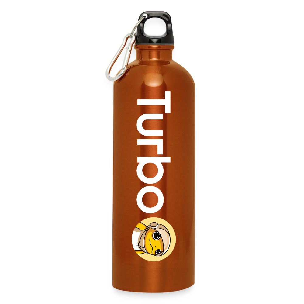 Turbo Full Logo (Original) - Trinkflasche mit Karabiner 750 ml - Orange