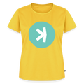 Kaspa Logo hell (Original) - Damen T-Shirt Premium - Sonnengelb