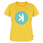 Kaspa Logo hell (Original) - Damen T-Shirt Premium - Sonnengelb