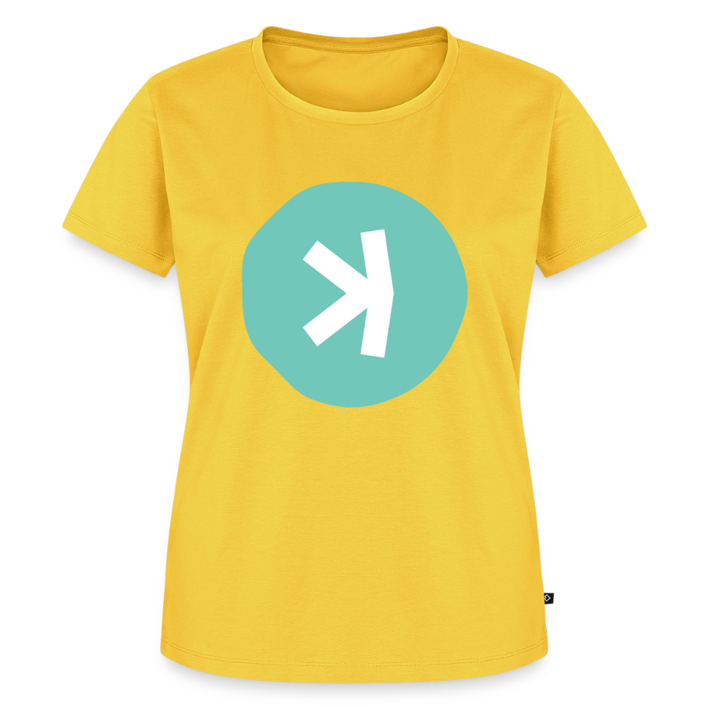 Kaspa Logo hell (Original) - Damen T-Shirt Premium - Sonnengelb