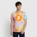 Bitcoin Logo (Original) - Unisex T-Shirt Premium Tie Dye - Regenbogen-Spirale