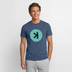 Kaspa Logo dunkel (Original) - Herren T-Shirt - Dunkles Denimblau