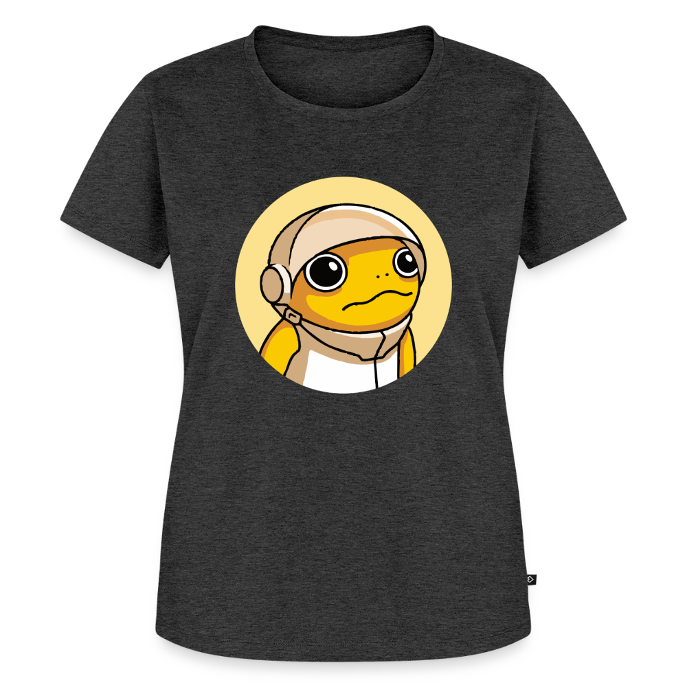 Turbo Logo (Original) - Damen T-Shirt Premium - Anthrazit meliert