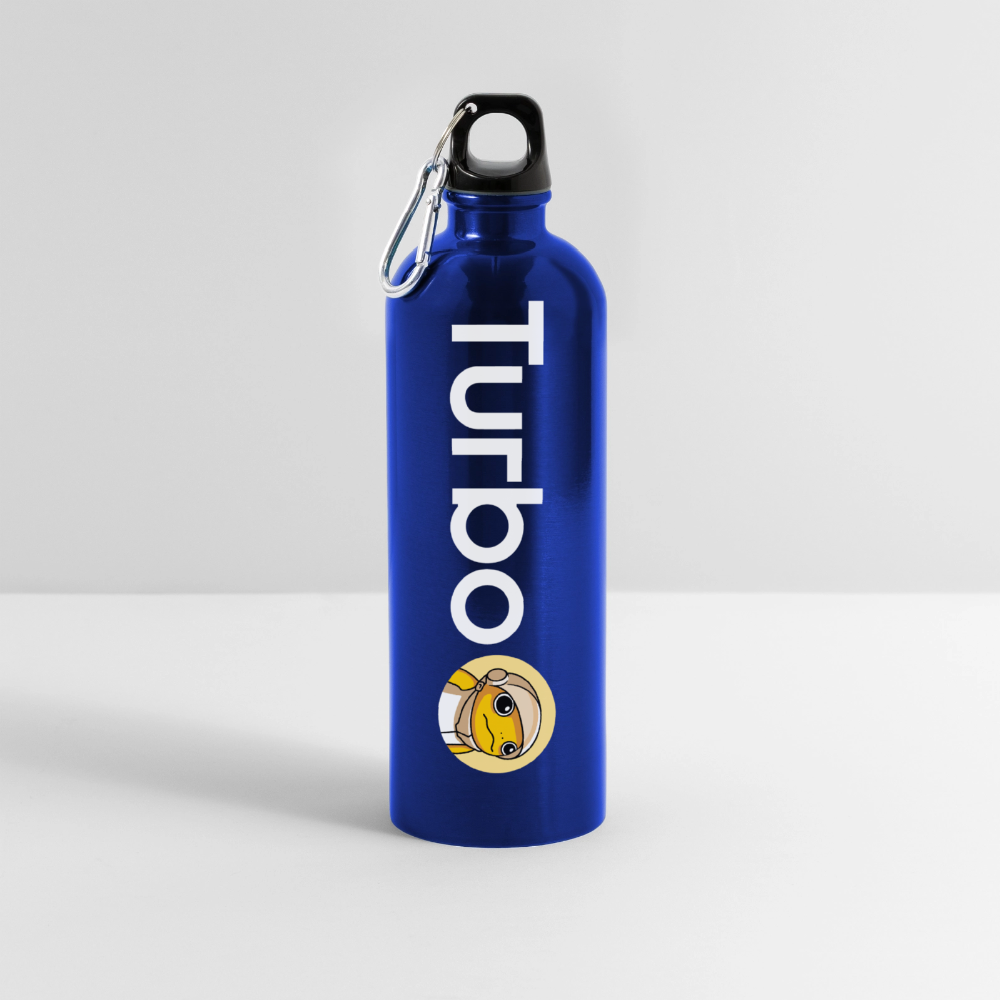 Turbo Full Logo (Original) - Trinkflasche mit Karabiner 750 ml - Königsblau