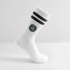 Keep Calm and Hodl Kaspa (Fan-Art) - Tennissocken Premium - Weiß/Schwarz