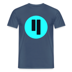 Qubic Logo (Original) - Herren T-Shirt - Dunkles Denimblau