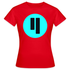Qubic Logo (Original) - Damen T-Shirt - Rot