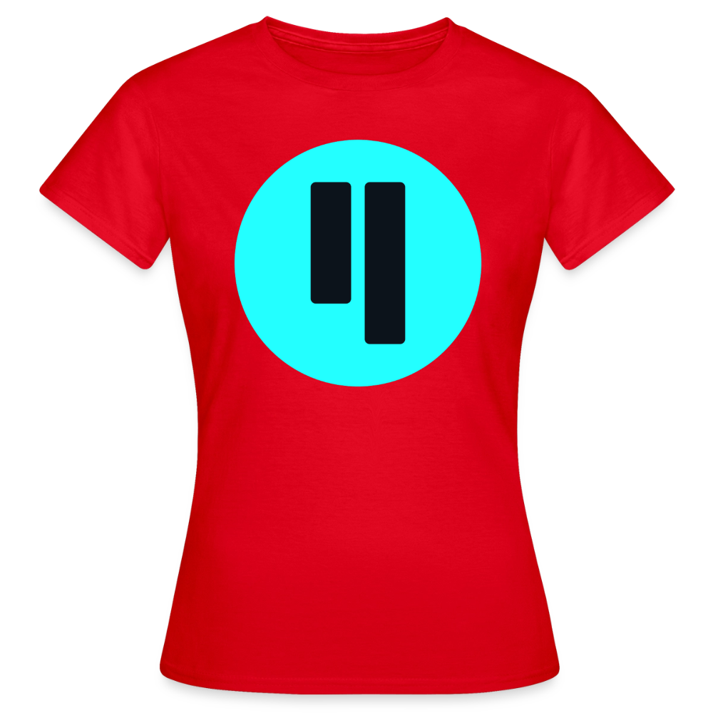 Qubic Logo (Original) - Damen T-Shirt - Rot