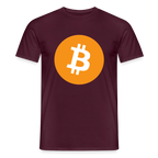 Bitcoin Logo (Original) - Herren T-Shirt - Ziegelrot