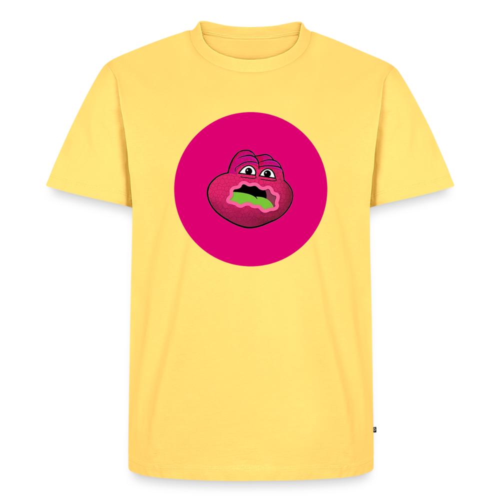 Jerry The Turtle Logo (Remix-Design) - Herren T-Shirt Premium - Pastellgelb