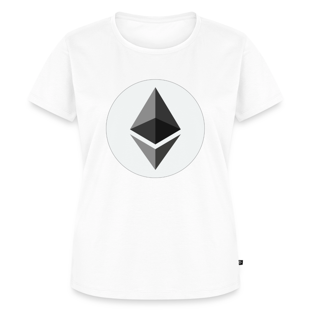 Ethereum Logo (Original) - Damen T-Shirt Premium - Weiß
