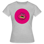 Jerry The Turtle Logo (Remix-Design) - Damen T-Shirt - Grau meliert