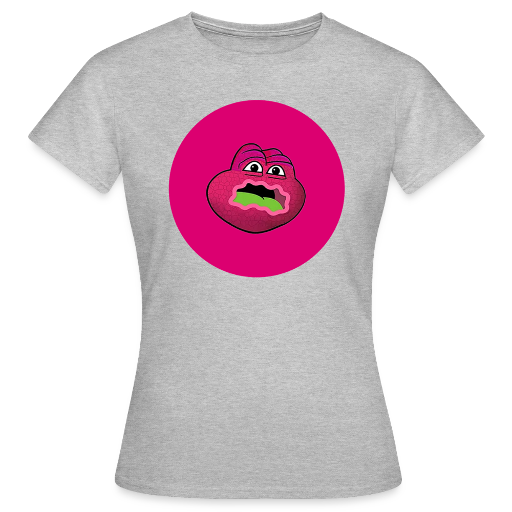 Jerry The Turtle Logo (Remix-Design) - Damen T-Shirt - Grau meliert