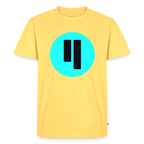 Qubic Logo (Original) - Herren T-Shirt Premium - Pastellgelb