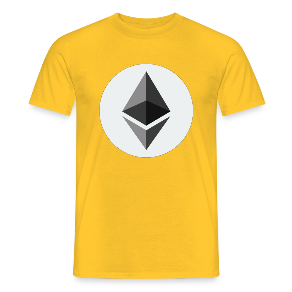 Ethereum Logo (Original) - Herren T-Shirt - Gelb