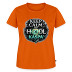 Keep Calm and Hodl Kaspa (Fan-Art) - Damen T-Shirt Premium - Orange 